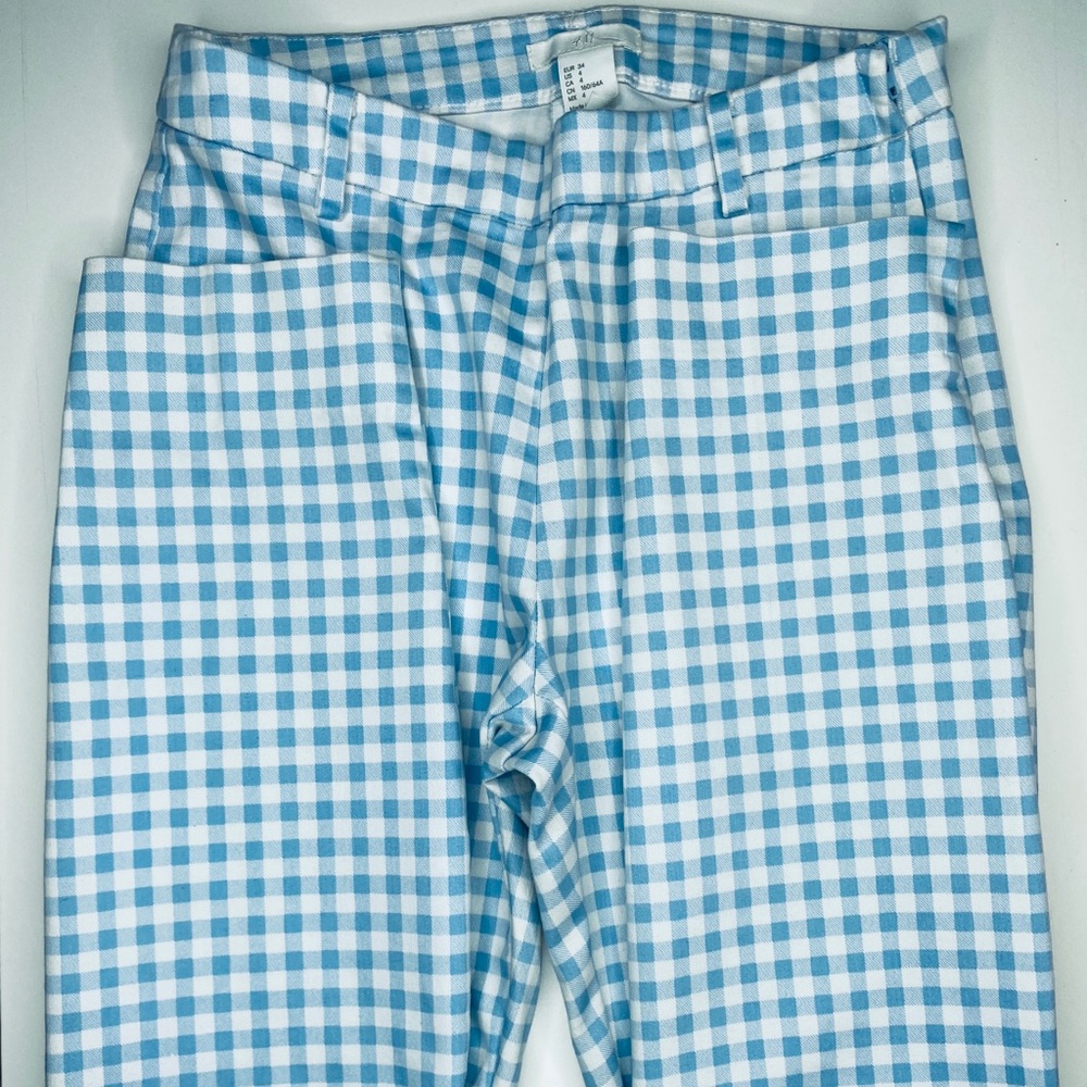 H&M Checkered Blue Pants